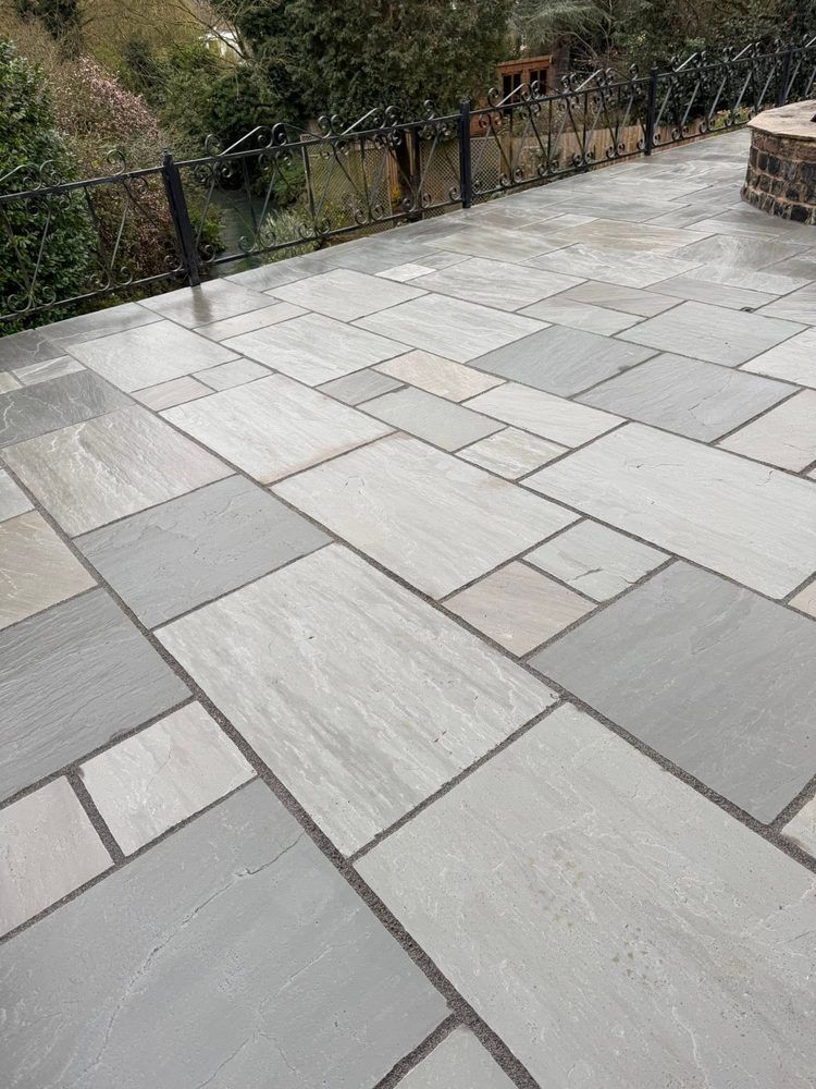New patio after
