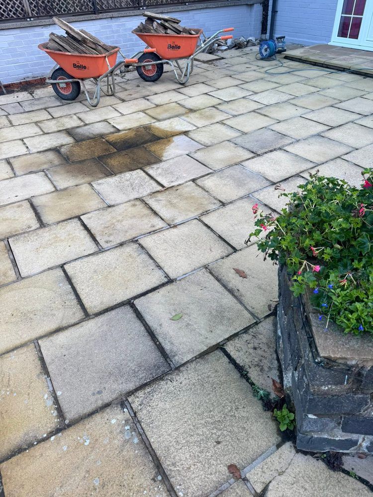 Old patio before