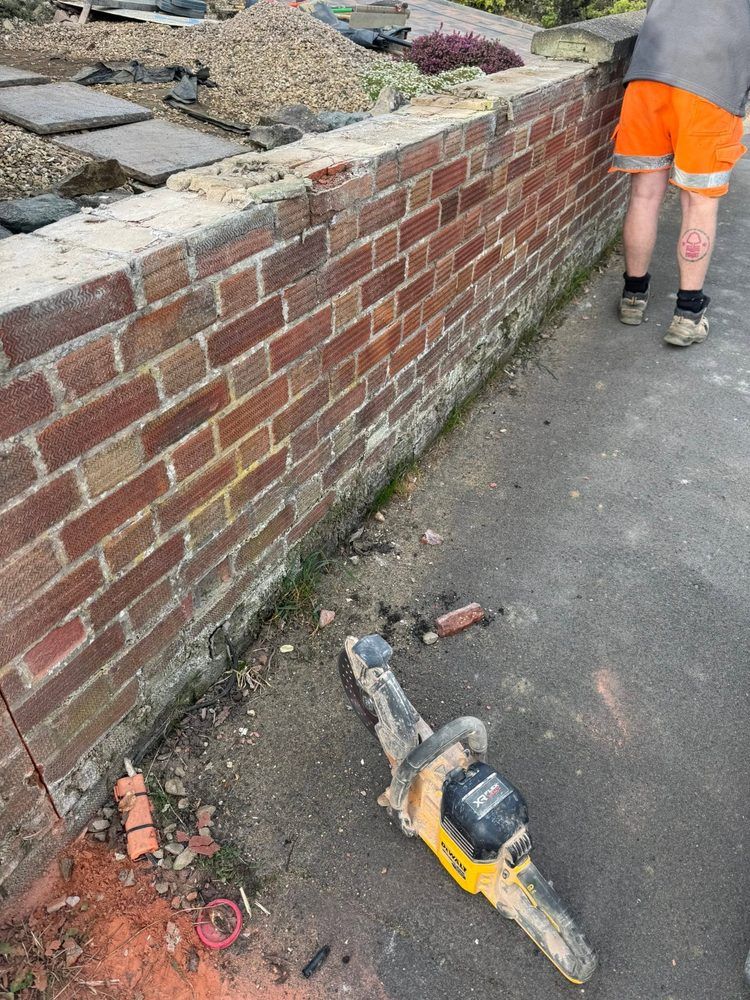 Old wall before
