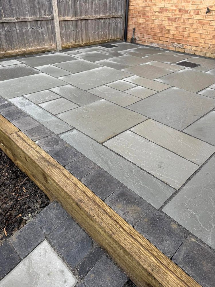 Finished patio